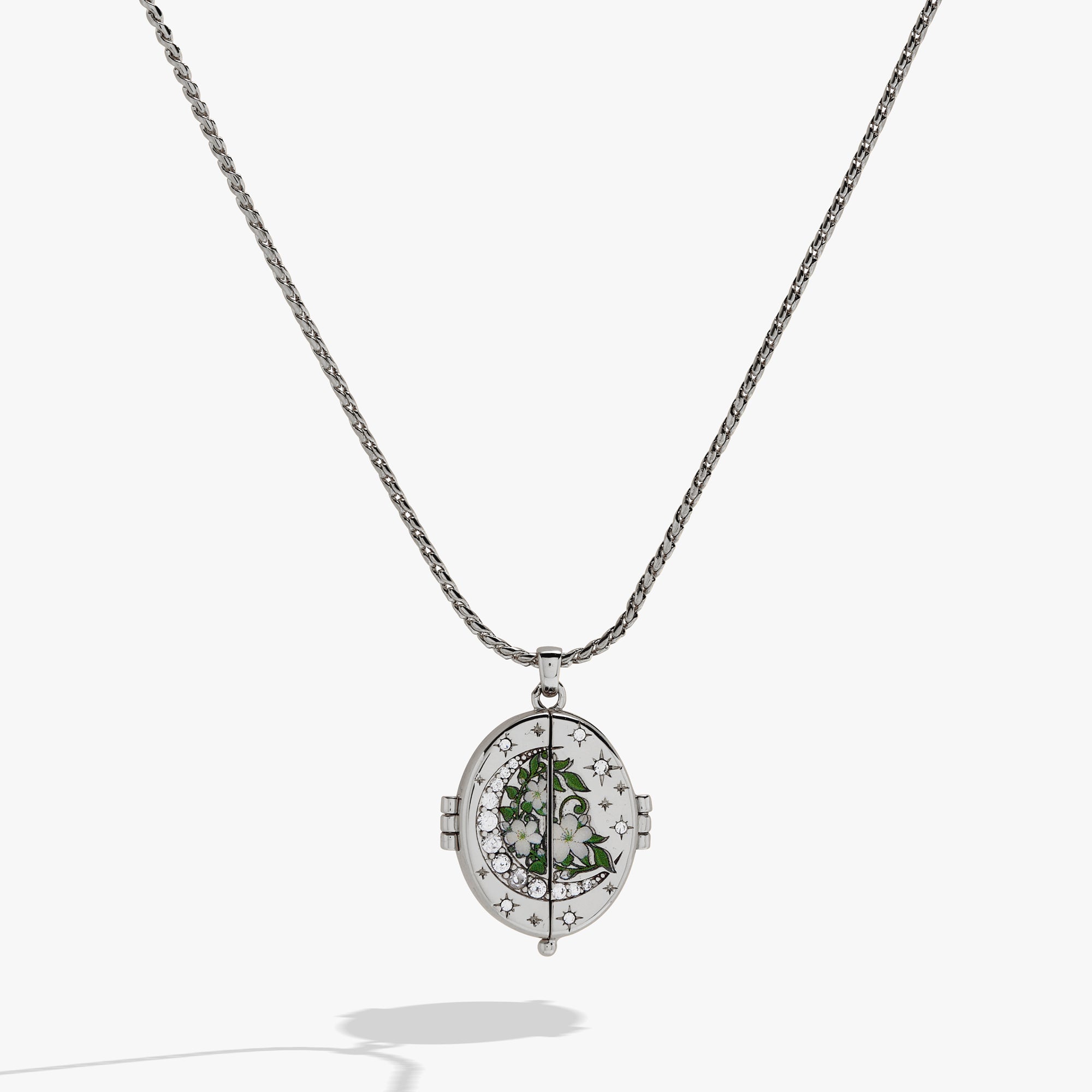 A Court of Thorns and Roses™ "There You Are" Locket Necklace - Silver